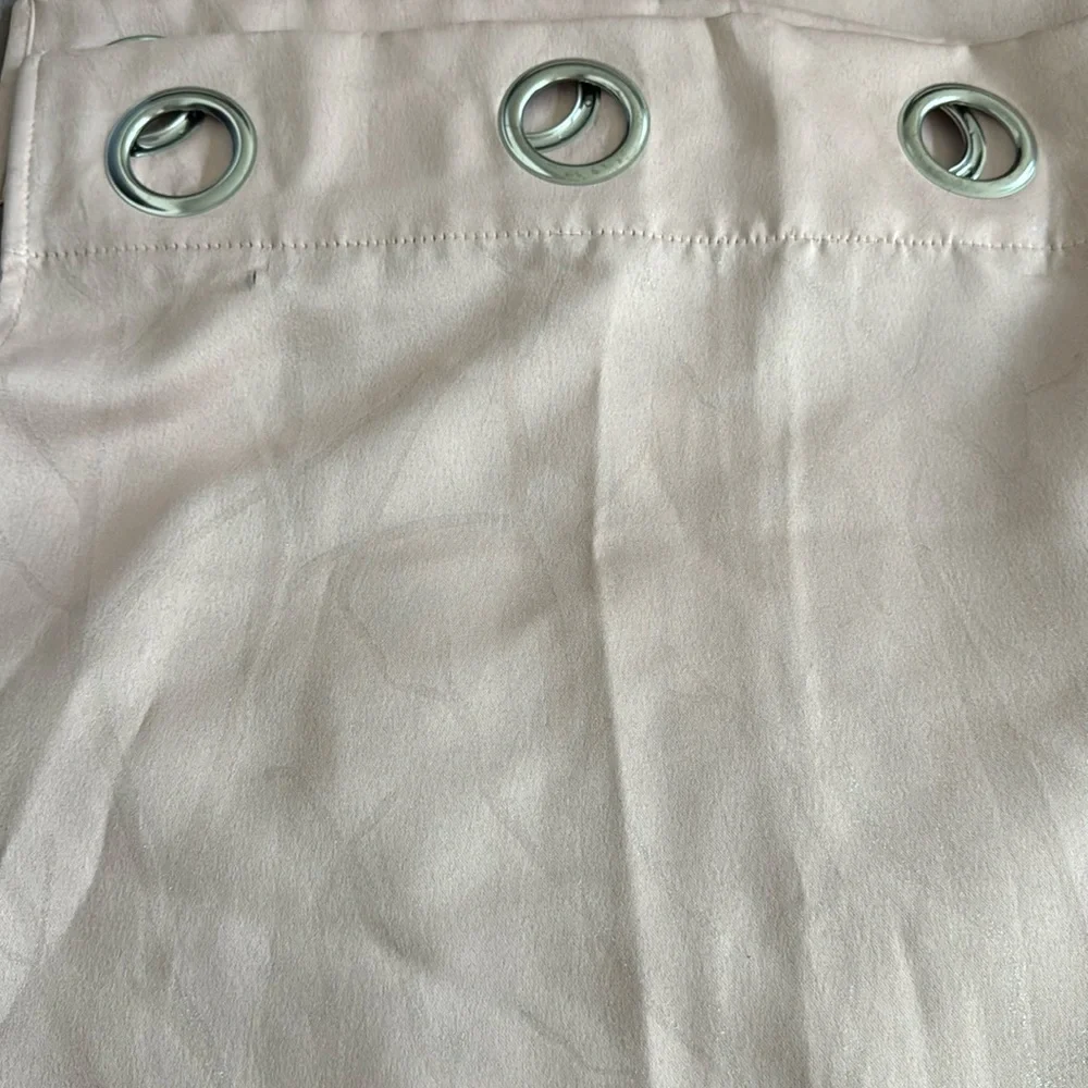 Curtains Size 36 x 84 Color Pink Silver